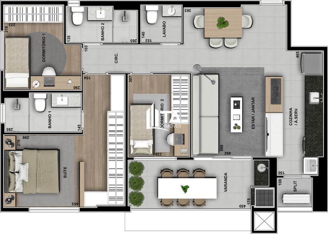 Apartamento à venda com 3 quartos, 96m² - Foto 35