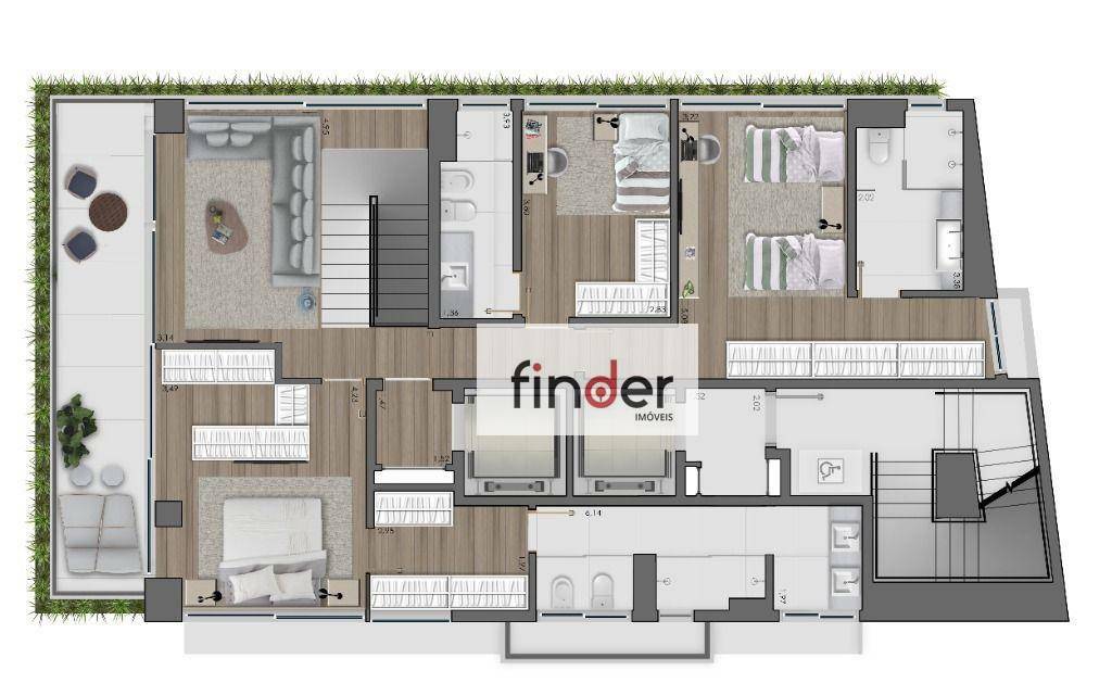 Apartamento à venda com 2 quartos, 162m² - Foto 47