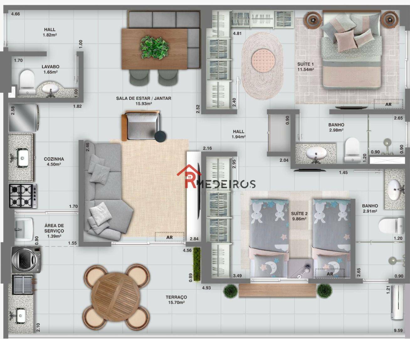 Apartamento à venda com 2 quartos, 78m² - Foto 35