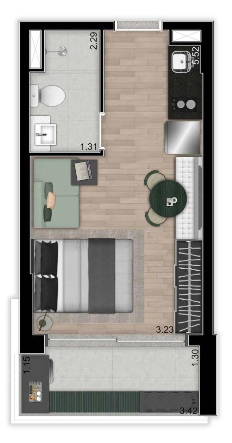 Apartamento à venda com 1 quarto, 2565m² - Foto 28