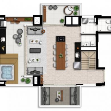 Apartamento à venda com 3 quartos, 205m² - Foto 6