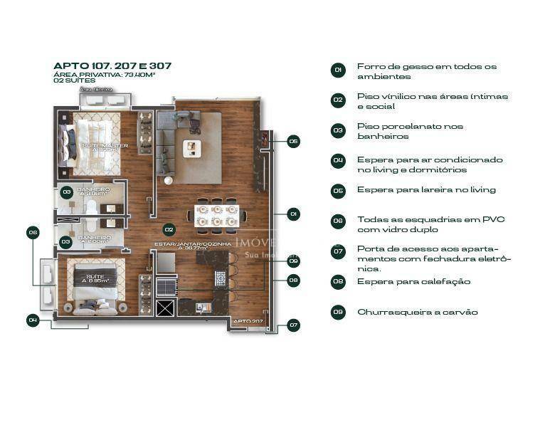 Apartamento à venda com 2 quartos, 73m² - Foto 25