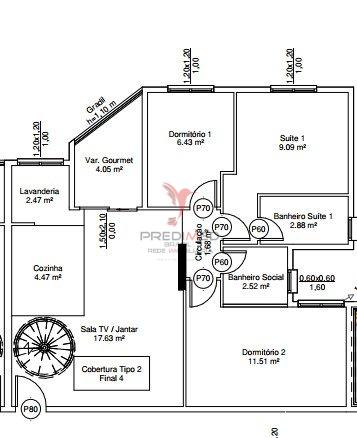 Cobertura à venda com 4 quartos, 140m² - Foto 3