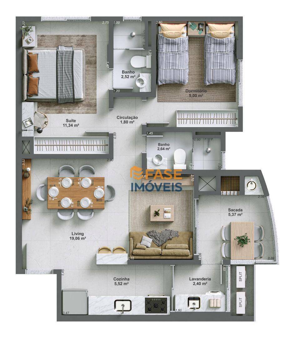 Apartamento à venda com 2 quartos, 67m² - Foto 16