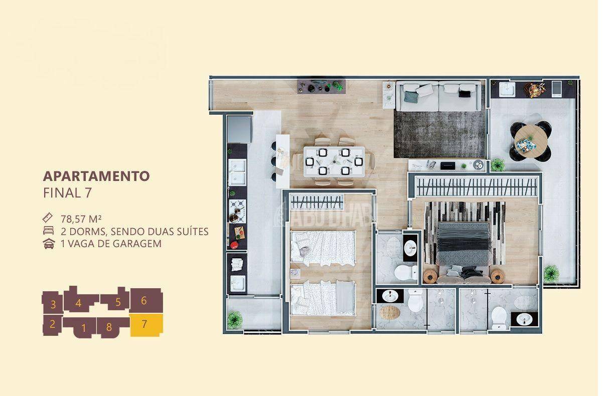 Apartamento à venda com 2 quartos, 78m² - Foto 4