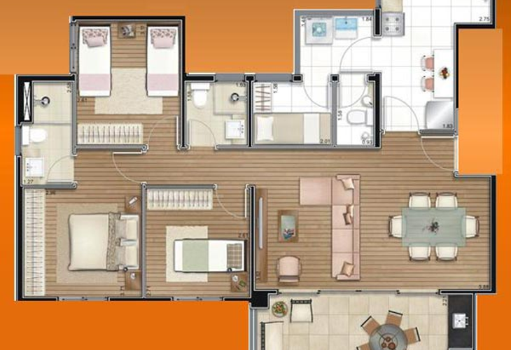 Apartamento à venda com 3 quartos, 94m² - Foto 5