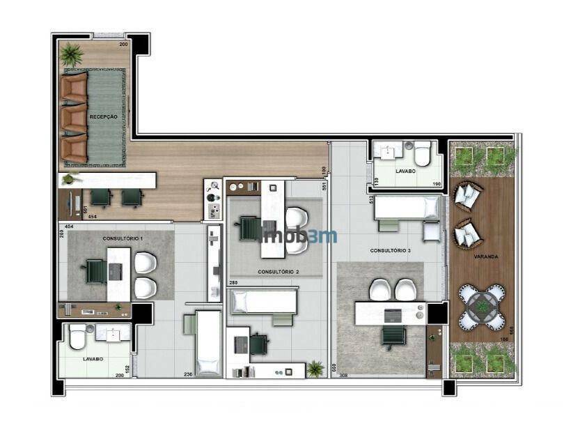 Conjunto Comercial-Sala para alugar, 95m² - Foto 8