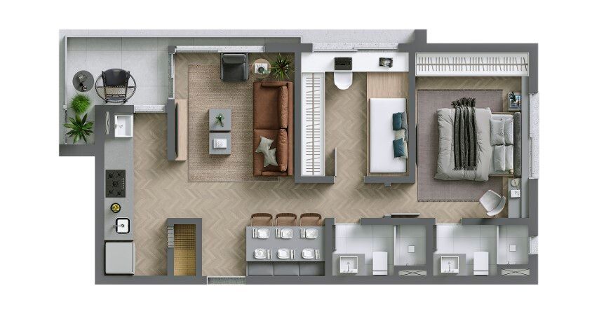 Apartamento à venda com 2 quartos, 80m² - Foto 4