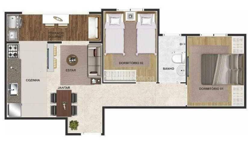 Apartamento à venda com 2 quartos, 48m² - Foto 13