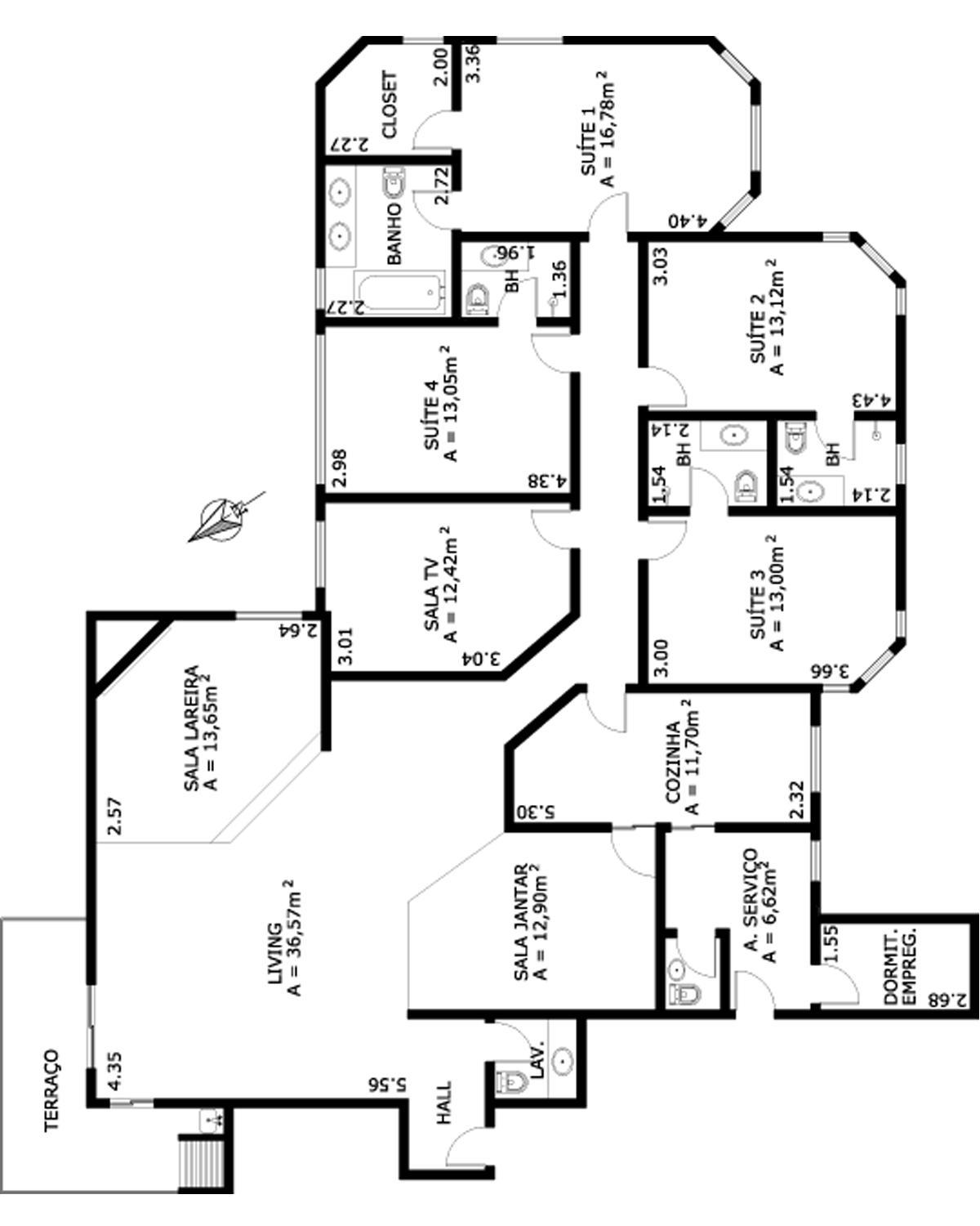 Apartamento à venda com 4 quartos, 268m² - Foto 10