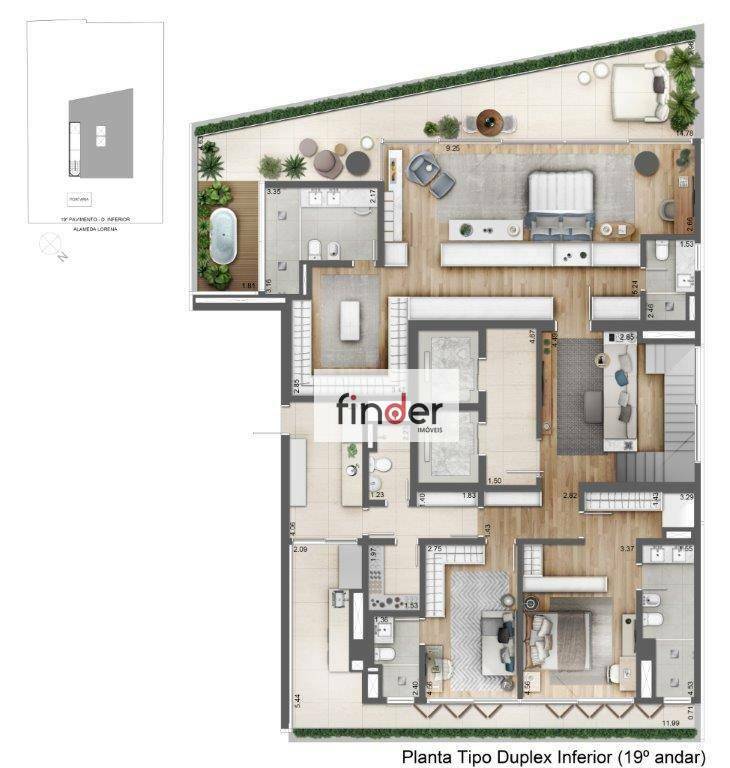 Apartamento à venda com 4 quartos, 263m² - Foto 63