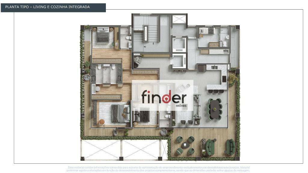 Apartamento à venda com 3 quartos, 258m² - Foto 19