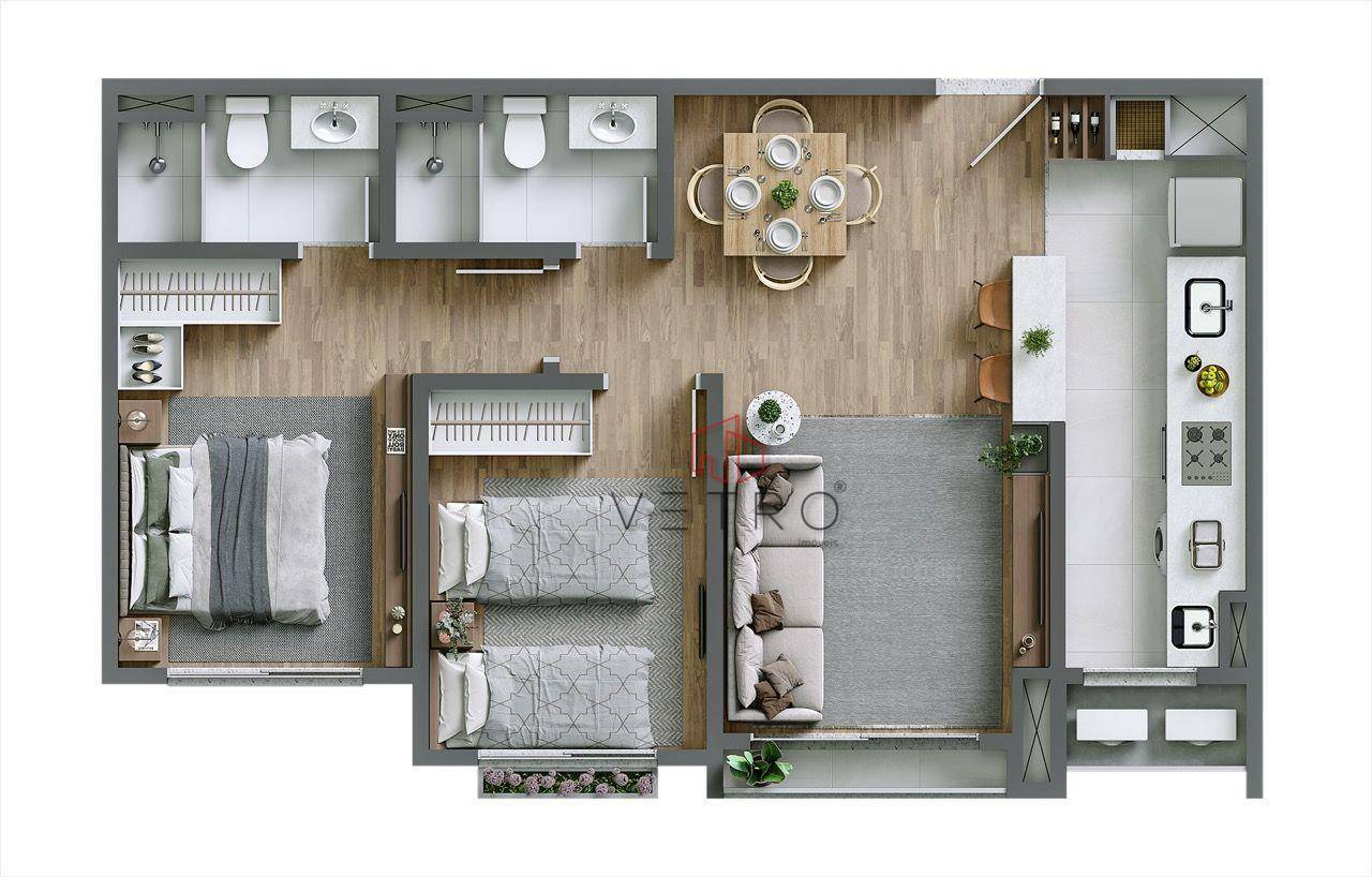 Apartamento à venda com 2 quartos, 75m² - Foto 6