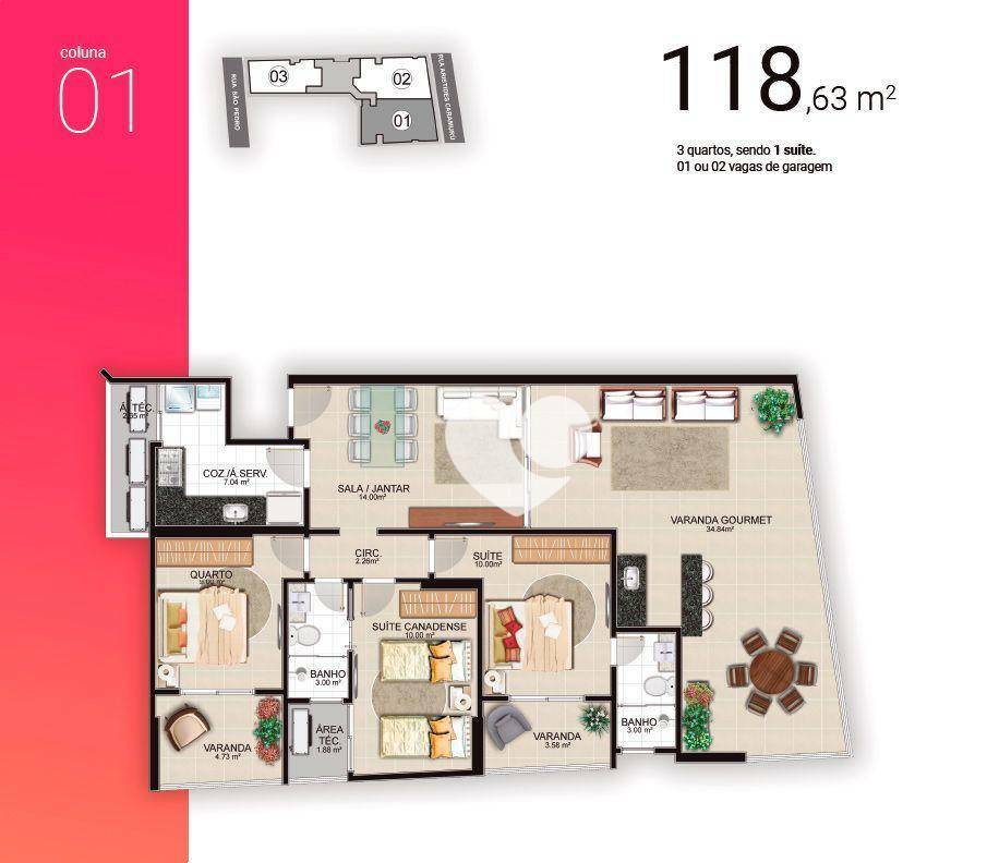 Apartamento à venda com 3 quartos, 113m² - Foto 27