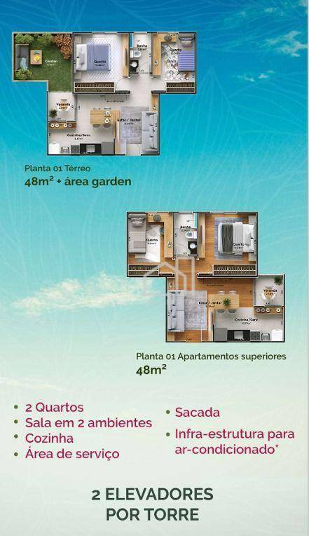 Apartamento à venda com 2 quartos, 48m² - Foto 12