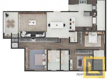 Apartamento à venda com 3 quartos, 170m² - Foto 40