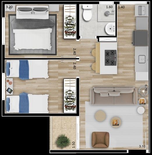 Apartamento à venda com 2 quartos, 82m² - Foto 19