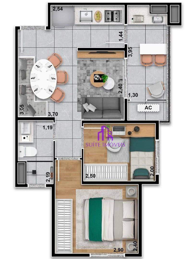 Apartamento à venda com 1 quarto, 30m² - Foto 5