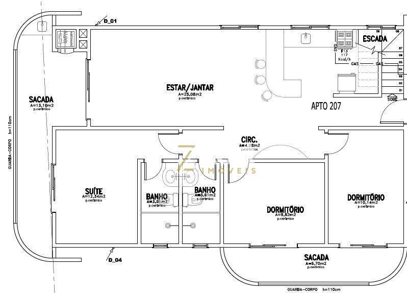 Cobertura à venda com 4 quartos, 205m² - Foto 11