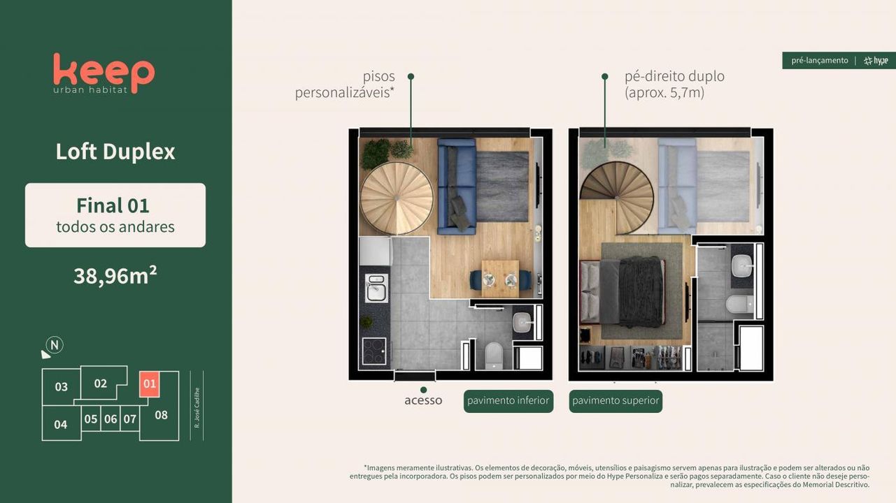 Apartamento à venda com 2 quartos, 59m² - Foto 31