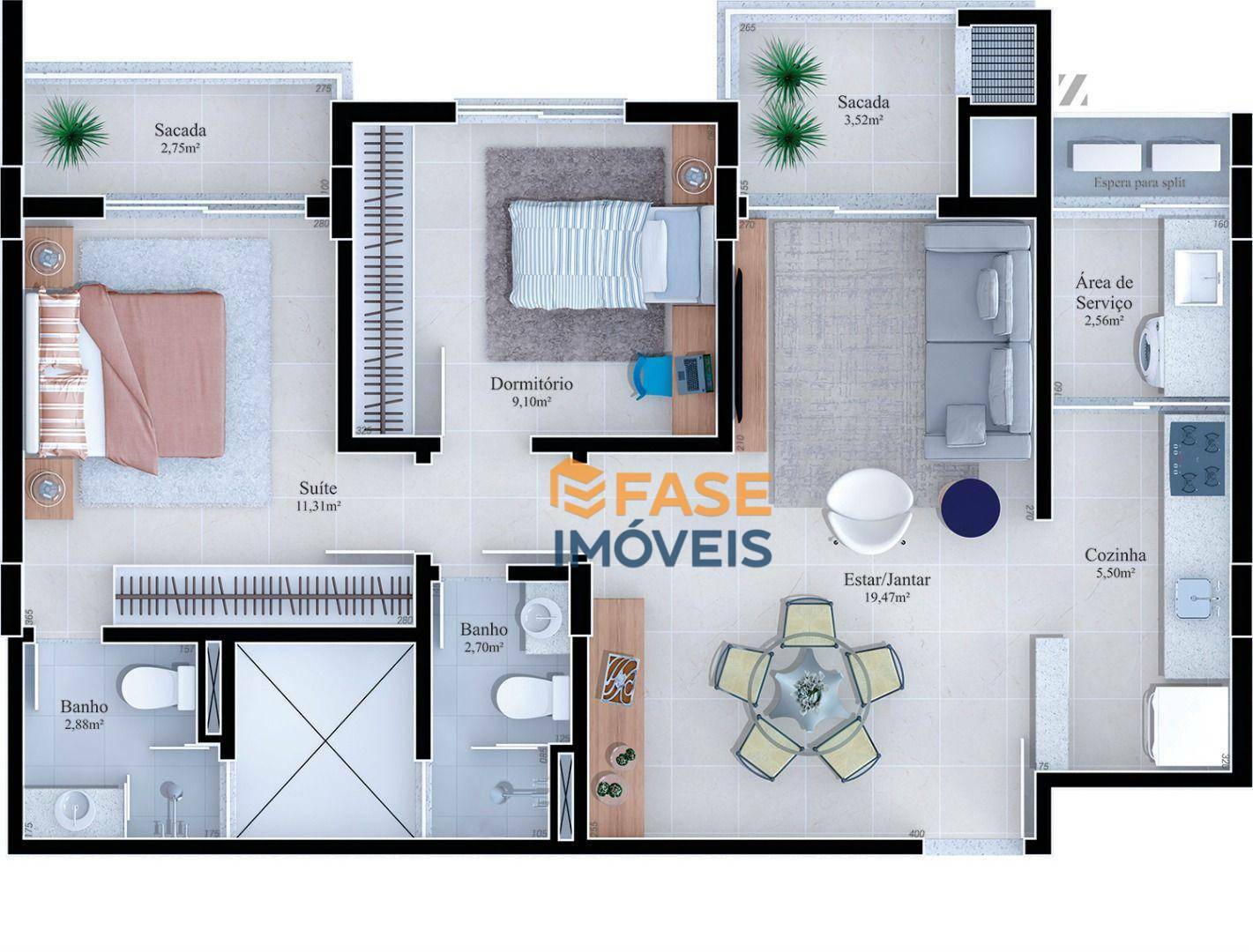 Apartamento à venda com 2 quartos, 70m² - Foto 18