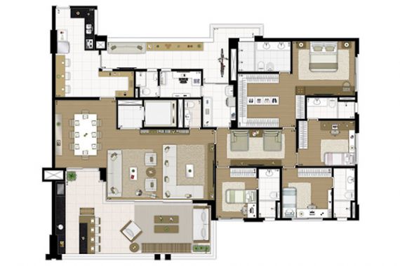 Apartamento à venda com 4 quartos, 283m² - Foto 12