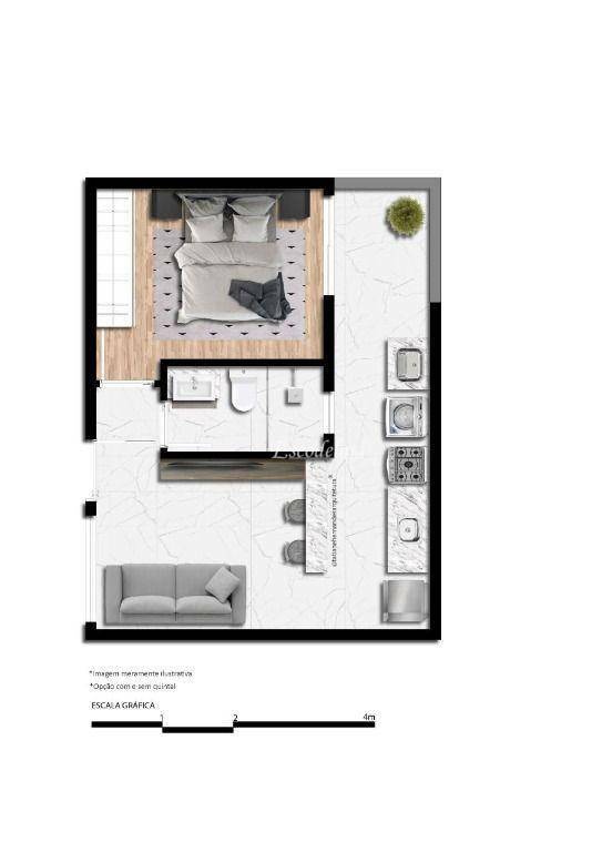 Apartamento à venda com 1 quarto, 29m² - Foto 19