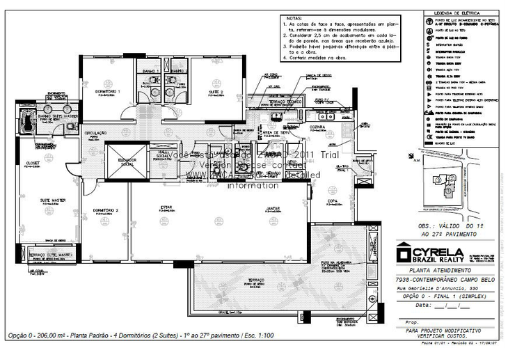 Apartamento à venda com 4 quartos, 206m² - Foto 2