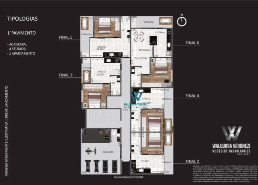 Apartamento à venda com 1 quarto, 30m² - Foto 14