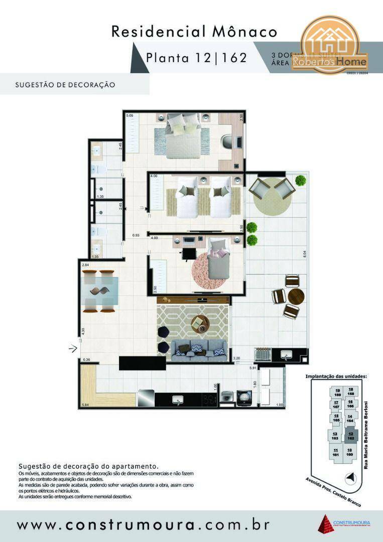 Apartamento à venda com 2 quartos, 77m² - Foto 8