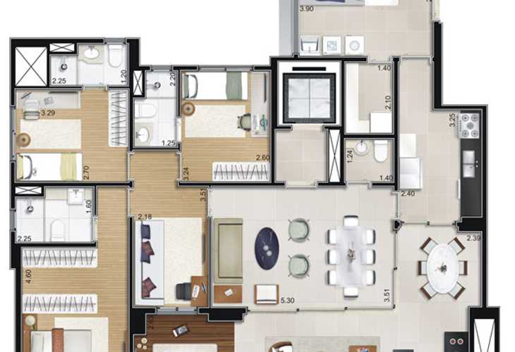 Apartamento à venda com 4 quartos, 250m² - Foto 15