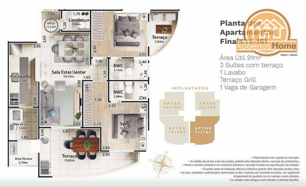 Apartamento à venda com 2 quartos, 91m² - Foto 15