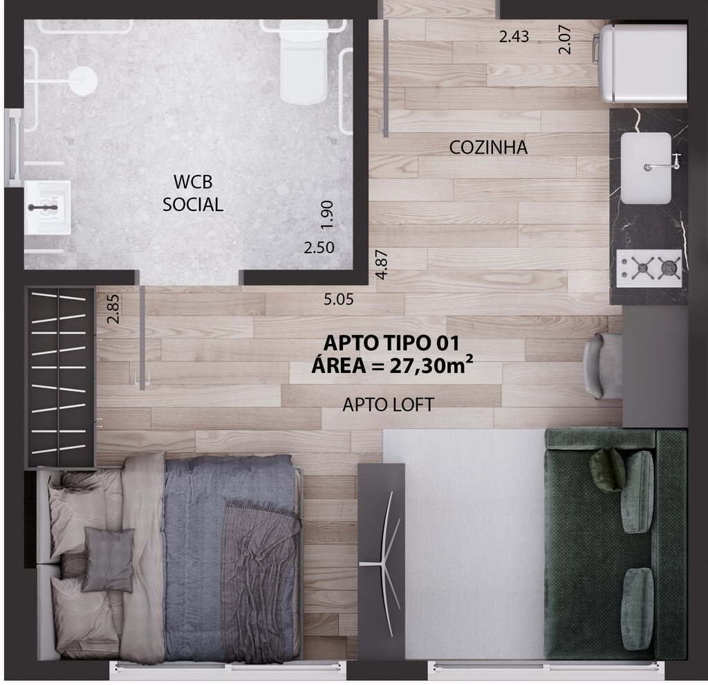 Apartamento à venda com 2 quartos, 468m² - Foto 40