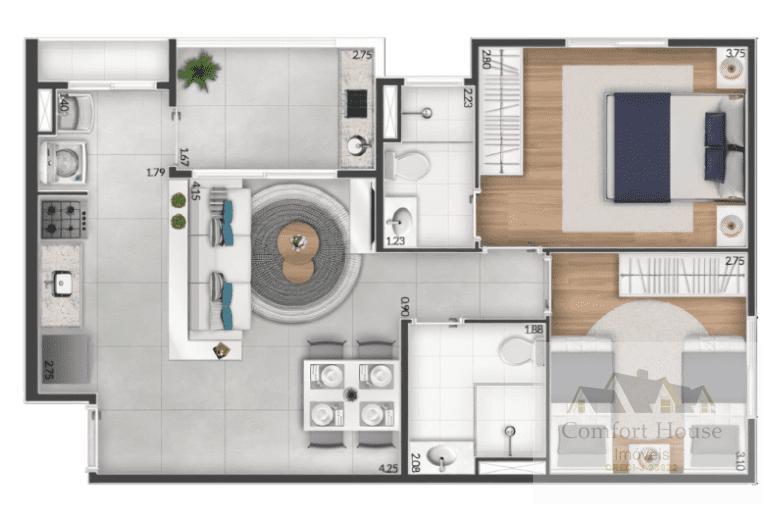 Apartamento à venda com 2 quartos, 60m² - Foto 30