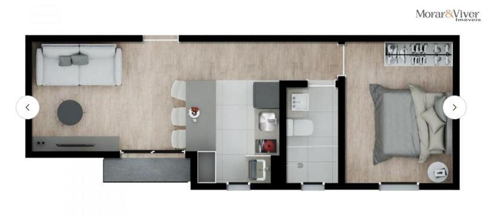 Apartamento à venda com 1 quarto, 37m² - Foto 22