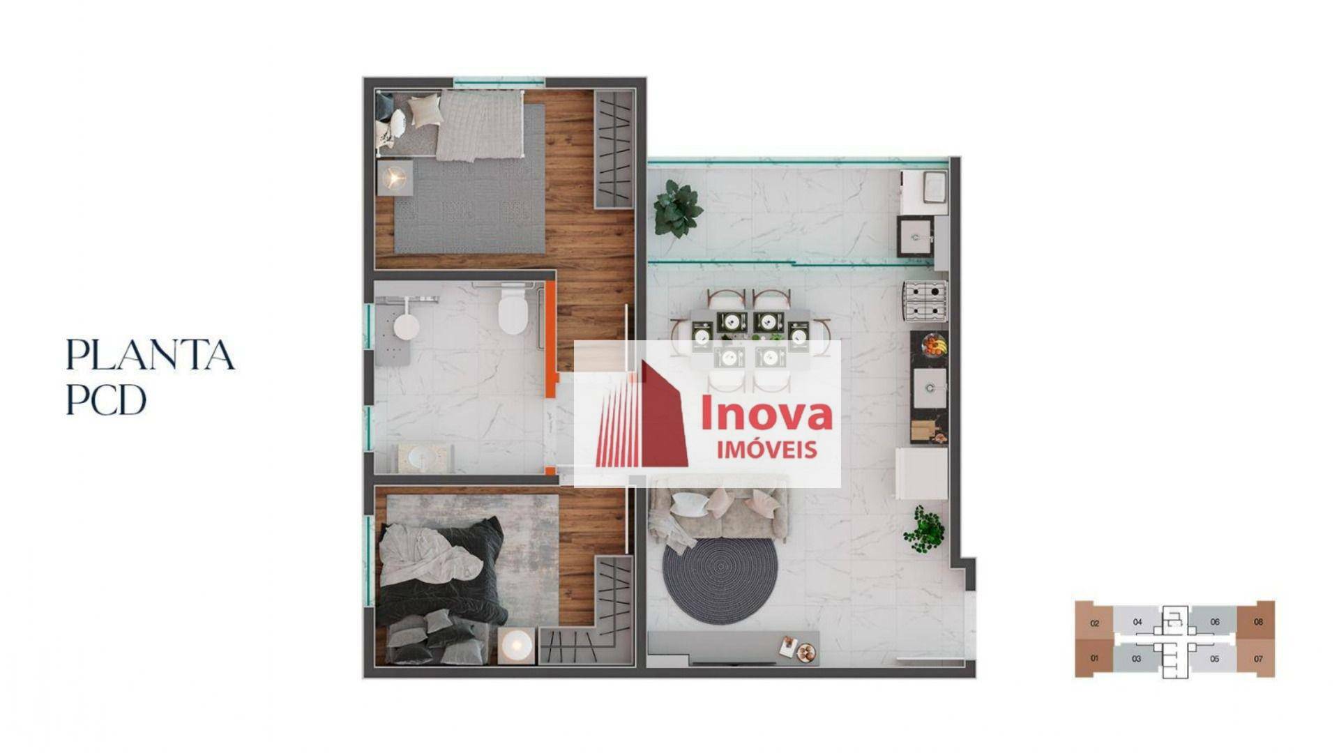 Apartamento à venda com 2 quartos, 55m² - Foto 21