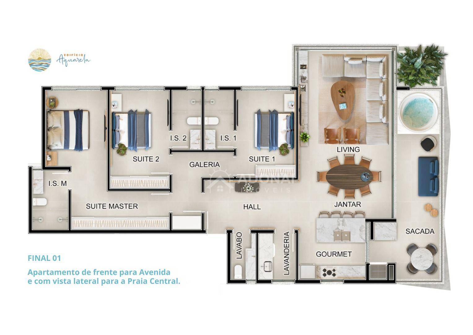 Apartamento à venda com 3 quartos, 165M2 - Foto 3