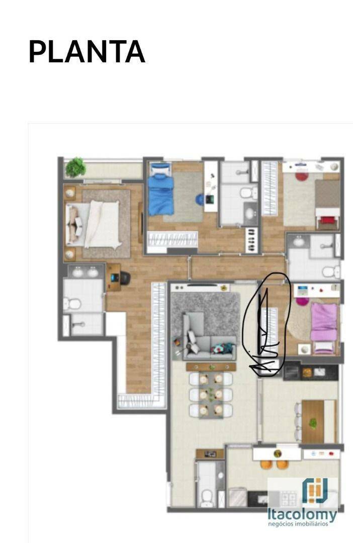 Apartamento à venda com 3 quartos, 120m² - Foto 17