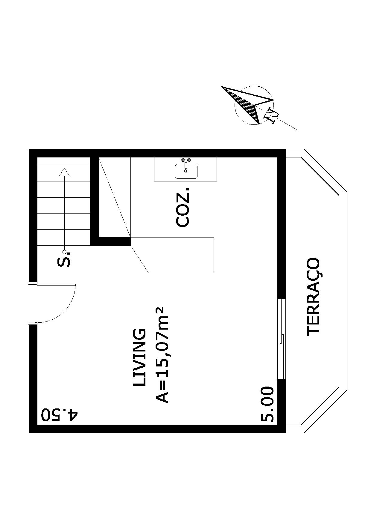 Apartamento à venda com 1 quarto, 55m² - Foto 5