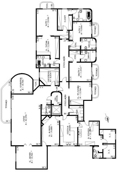 Apartamento à venda com 4 quartos, 377m² - Foto 2