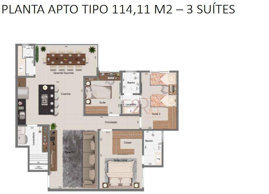 Apartamento à venda com 3 quartos, 114m² - Foto 10