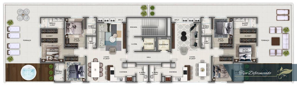 Apartamento à venda com 3 quartos, 11062m² - Foto 10