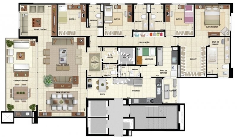 Apartamento à venda com 4 quartos, 266m² - Foto 7