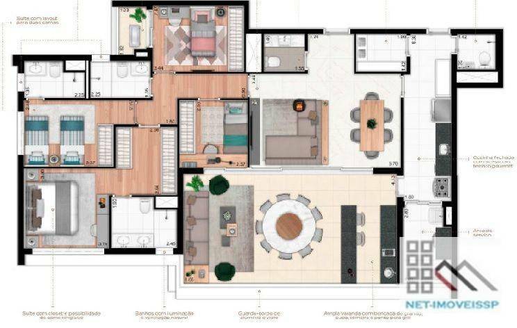 Apartamento à venda com 3 quartos, 168m² - Foto 29