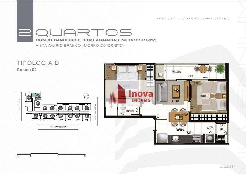 Apartamento à venda com 2 quartos, 49m² - Foto 5