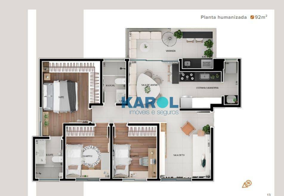 Apartamento à venda com 3 quartos, 92m² - Foto 35