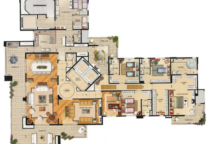 Apartamento à venda com 4 quartos, 577m² - Foto 2