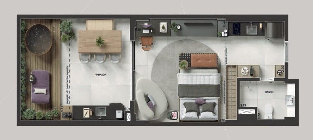 Kitnet e Studio à venda com 1 quarto, 45m² - Foto 33