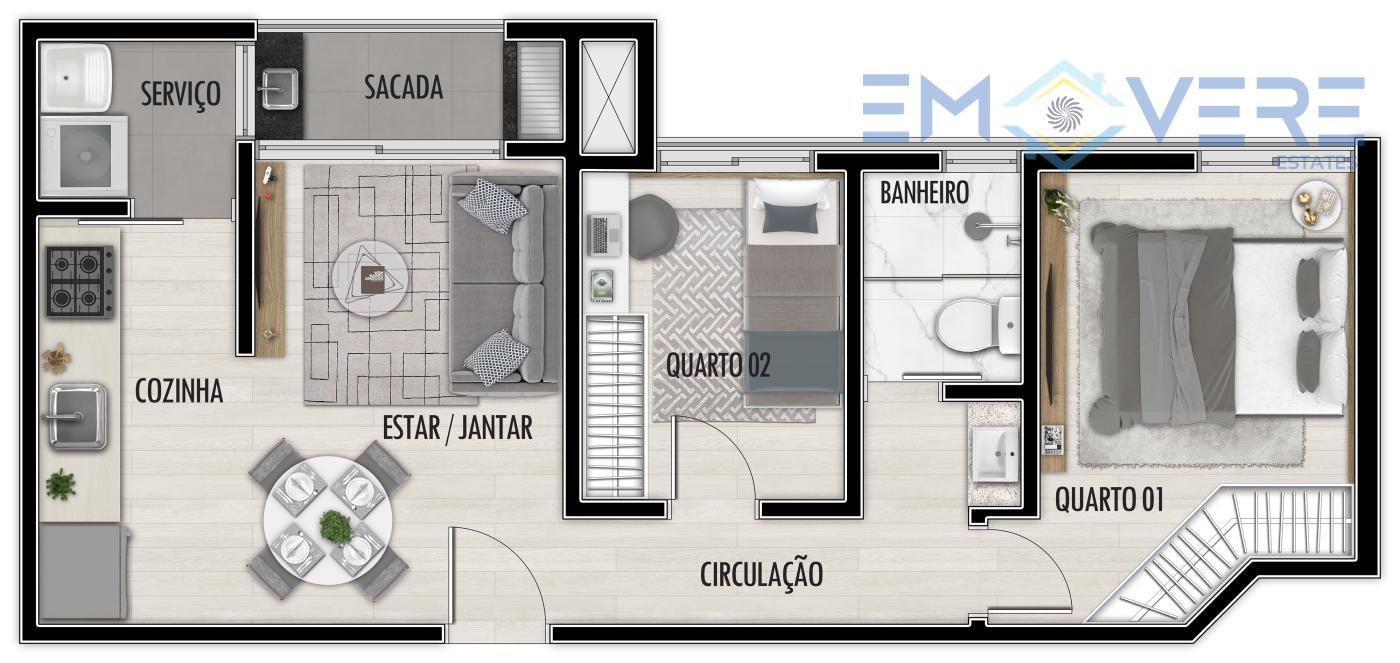 Apartamento à venda com 2 quartos, 43m² - Foto 38