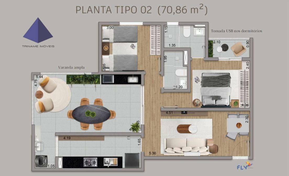 Apartamento à venda com 2 quartos, 70m² - Foto 21